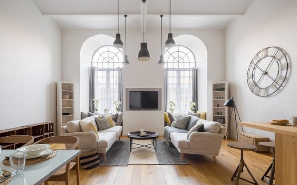 Custom woodwork in Des Moines, Iowa living room remodel